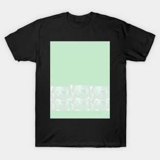 green rose print T-Shirt